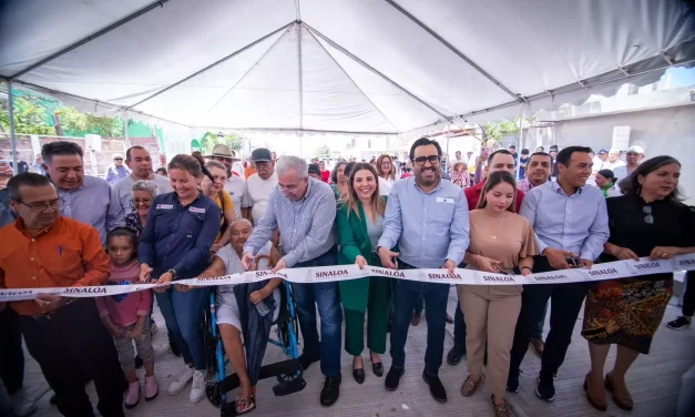 INAUGURAN TRES CALLES PAVIMENTADAS EN CULIACÁN