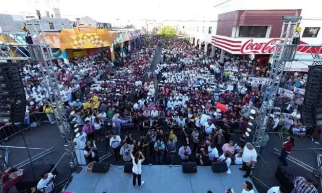 “NUESTRO MOVIMIENTO SÓLO PUEDE REPRESENTAR ESPERANZA”: EN MEXICALI, CLAUDIA SHEINBAUM