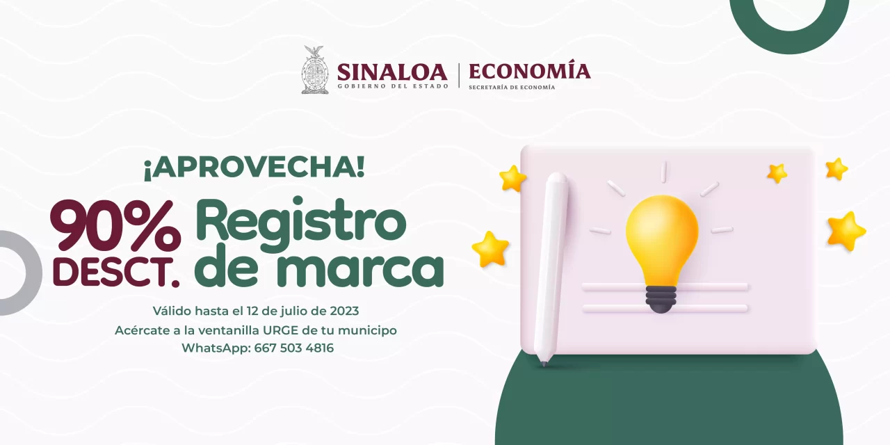 CAMPAÑA DE PRECIO DIFERENCIAL 90% DE DESCUENTO EN REGISTRO DE MARCA