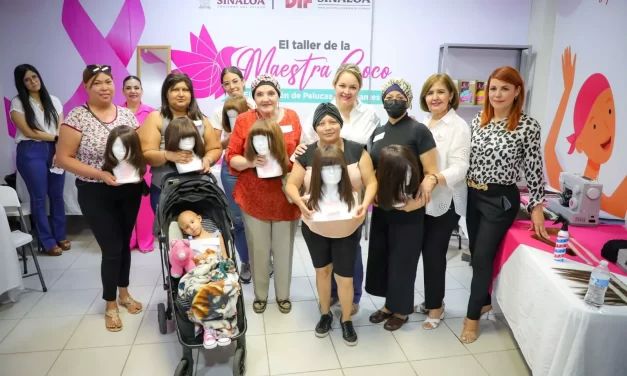 ENTREGA ENEYDA ROCHA RUIZ PELUCAS ONCOLÓGICAS, ELABORADAS EN “EL TALLER DE LA MAESTRA COCO”