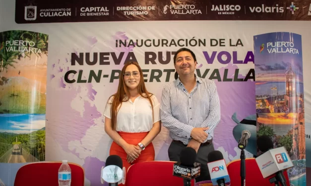 PRESENTAN LA NUEVA RUTA AÉREA CULIACÁN-PUERTO VALLARTA