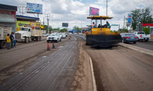 AVANZA OBRA DE RESTAURACIÓN SOBRE EL BULEVAR PEDRO INFANTE