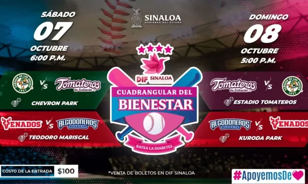 SE REALIZARÁ EL “CUADRANGULAR DEL BIENESTAR” DE DIF SINALOA ESTE 7 y 8