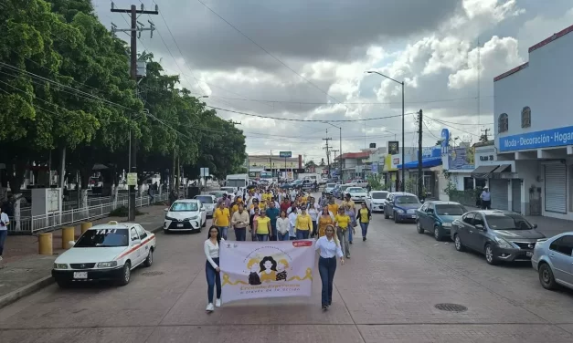 REALIZAN MARCHA E INSTALAN MÓDULOS DE INFORMACIÓN EN NAVOLATO PARA PREVENIR EL SUICIDIO