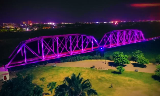 PUENTE NEGRO SE VISTE DE ROSA