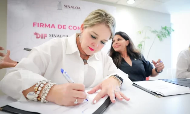 SIGNAN CONVENIO DE COLABORACIÓN EL SISTEMA DIF SINALOA Y LA FUNDACIÓN ENCAUZA