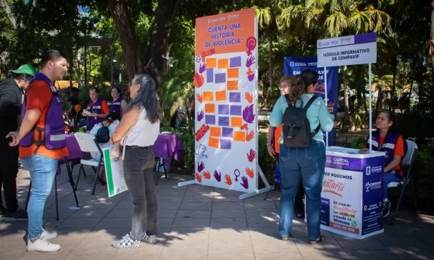 CONTINÚA EL COMPROMISO CONTRA LA VIOLENCIA HACIA LA MUJER EN EL PARQUE REVOLUCIÓN