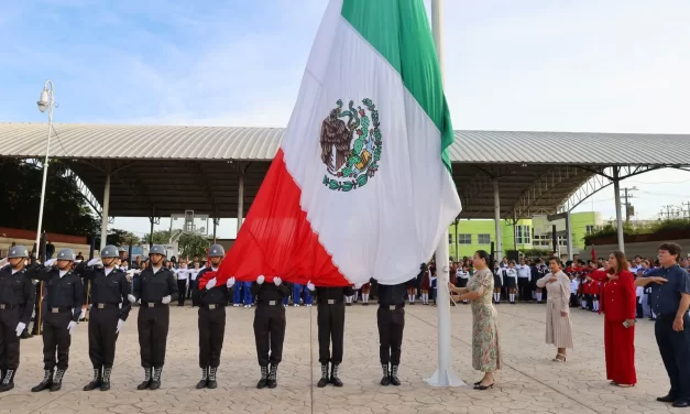 MARGOTH URREA ENCABEZA ACTIVIDADES POR EL 84 ANIVERSARIO DE LA BANDERA DE MÉXICO 