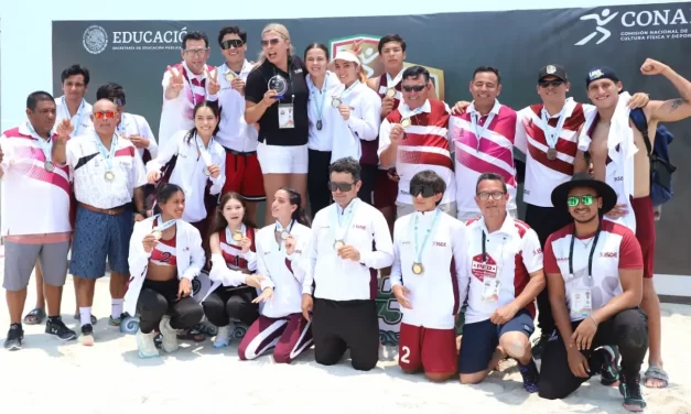 LOGRA SINALOA TRES PRESEAS DE ORO EN VOLEIBOL DE PLAYA