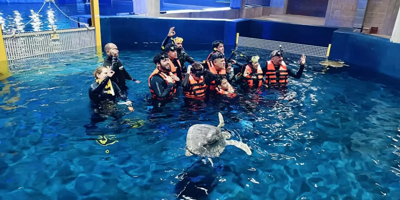 VISITANTES INTERNACIONALES DISFRUTAN LAS NUEVAS EXPERIENCIAS DEL GRAN ACUARIO MAZATLÁN