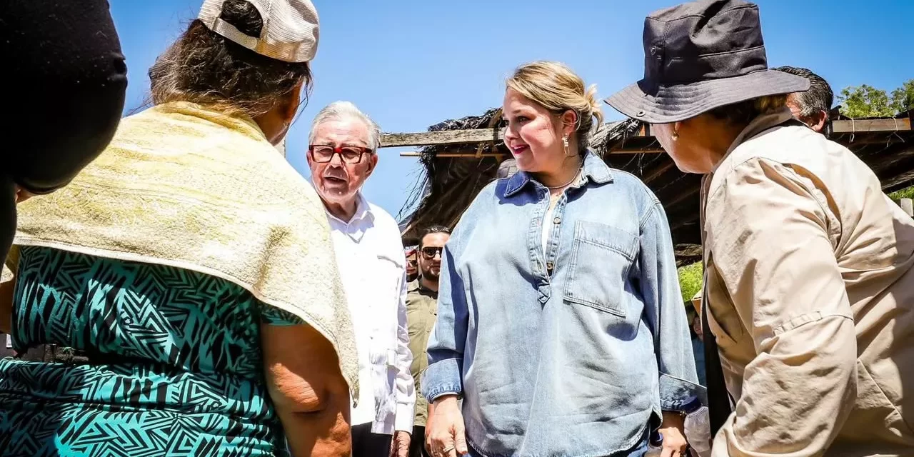 ENTREGAN ENEYDA ROCHA Y EL GOBERNADOR DE SINALOA APOYOS EMERGENTES A FAMILIAS AFECTADAS POR LA TORMENTA “ILEANA”