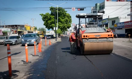 INICIAN TRABAJOS DE REENCARPETADO EN BULEVAR MADERO PARA MEJORAR LA MOVILIDAD Y SEGURIDAD VIAL