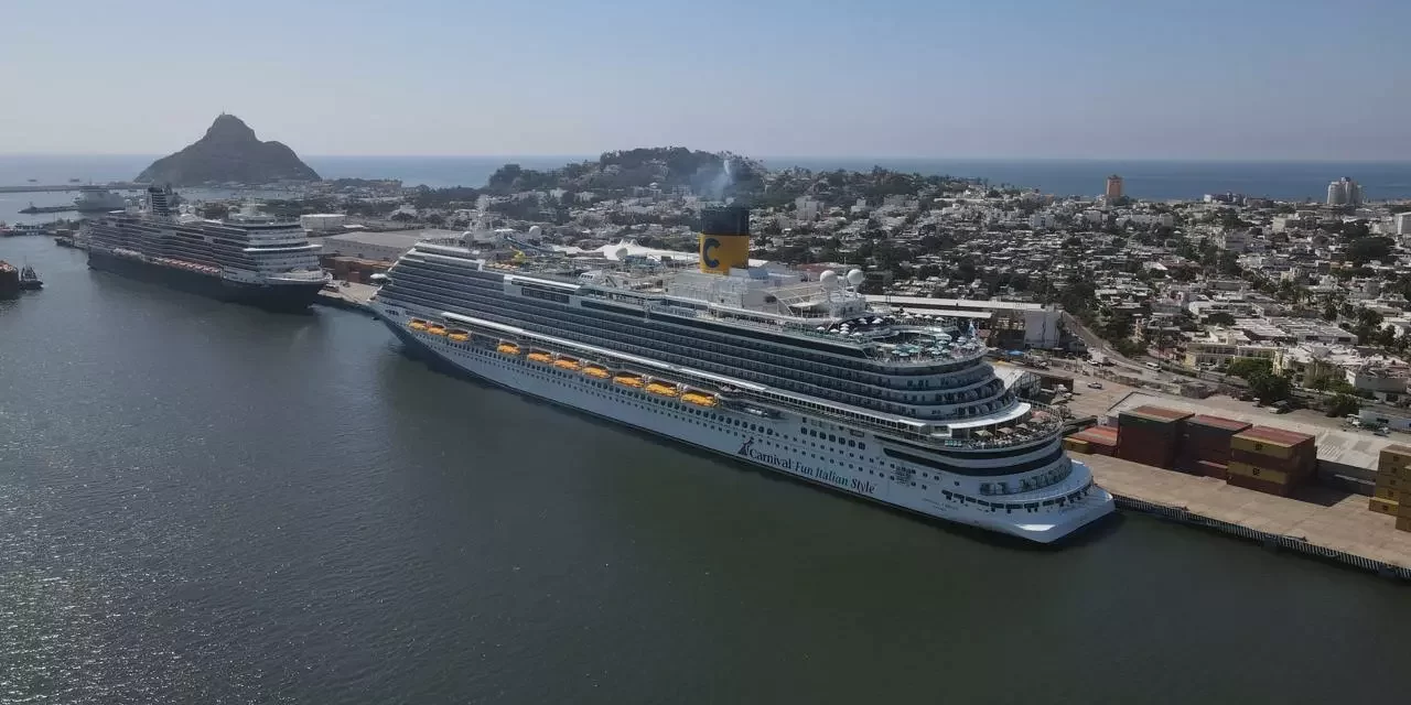 ARRIBAN A MAZATLÁN DOS CRUCEROS TURÍSTICOS CON 6,859 PASAJEROS