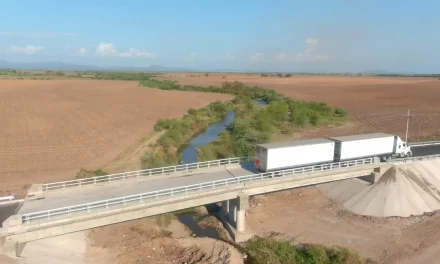 AVANCE DEL 97 % LLEVA CONSTRUCCIÓN DE PUENTE ELEVADO EN LA CARRETERA LA CRUZ-POTRERILLOS DEL NOROTE