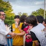 JUAN DE DIOS GÁMEZ INAUGURA CONSTRUCCIÓN DE CANCHA EN LA COLONIA FINISTERRA