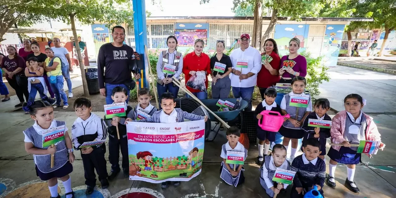 DIF SINALOA TRANSFORMA LA ALIMENTACIÓN ESCOLAR CON “AULAS COCINAS” Y «HUERTOS ESCOLARES PEDAGÓGICOS