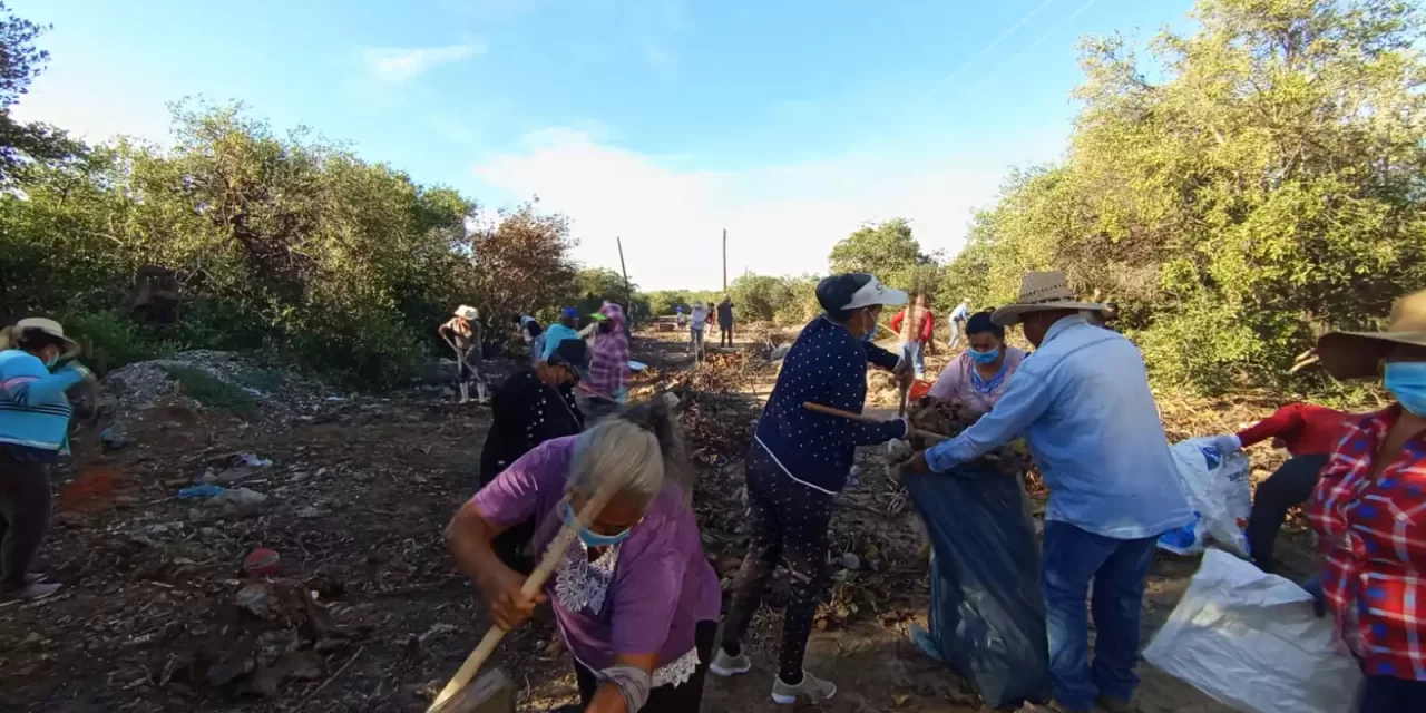 RECOGEN 3 TONELADAS DE BASURA DE LA ORILLA VIEJA EN EL CAMPO PESQUERO EL CARACOL