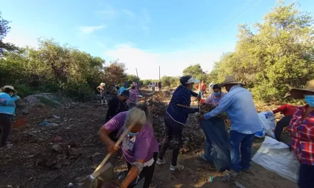 RECOGEN 3 TONELADAS DE BASURA DE LA ORILLA VIEJA EN EL CAMPO PESQUERO EL CARACOL