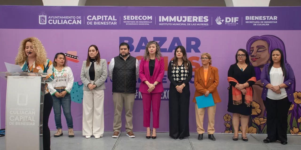 REALIZAN BAZAR “SOMOS TU RED DE APOYO” DENTRO DE LOS 16 DÍAS DE ACTIVISMO CONTRA LA VIOLENCIA DE GÉNERO