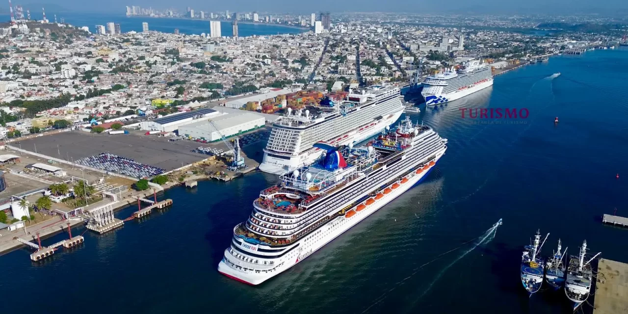 MAZATLÁN ESTÁ DE FIESTA POR LA VISITA DE TRES CRUCEROS TURÍSTICOS CON 13,446 PASAJEROS