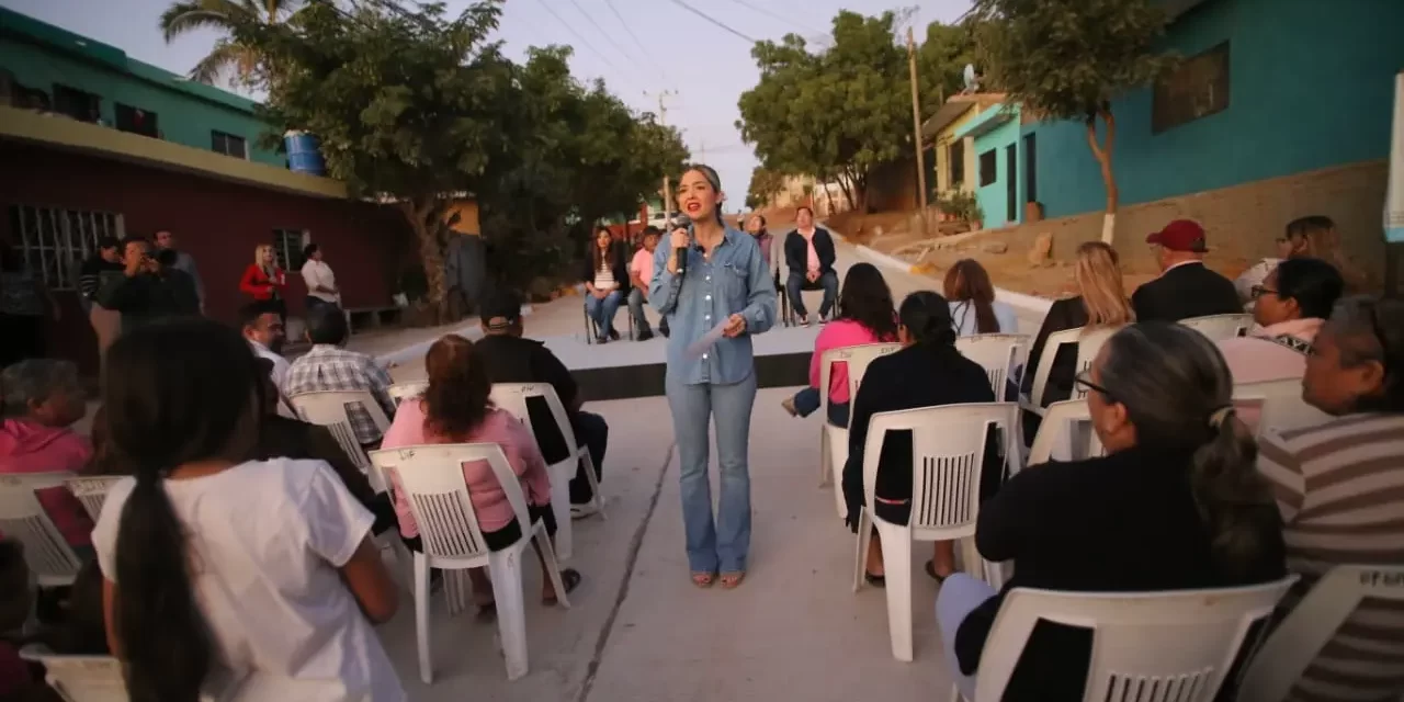 ¡OBRA LISTA! ENTREGA ESTRELLA PALACIOS PAVIMENTACIÓN EN LA MAZATLÁN II