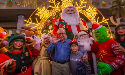 SIMBOLIZANDO LA LUZ, ESPERANZA Y UNIDAD DE LOS SINALOENSES, ROCHA MOYA ENCIENDE EL TRADICIONAL ÁRBOL DE NAVIDAD