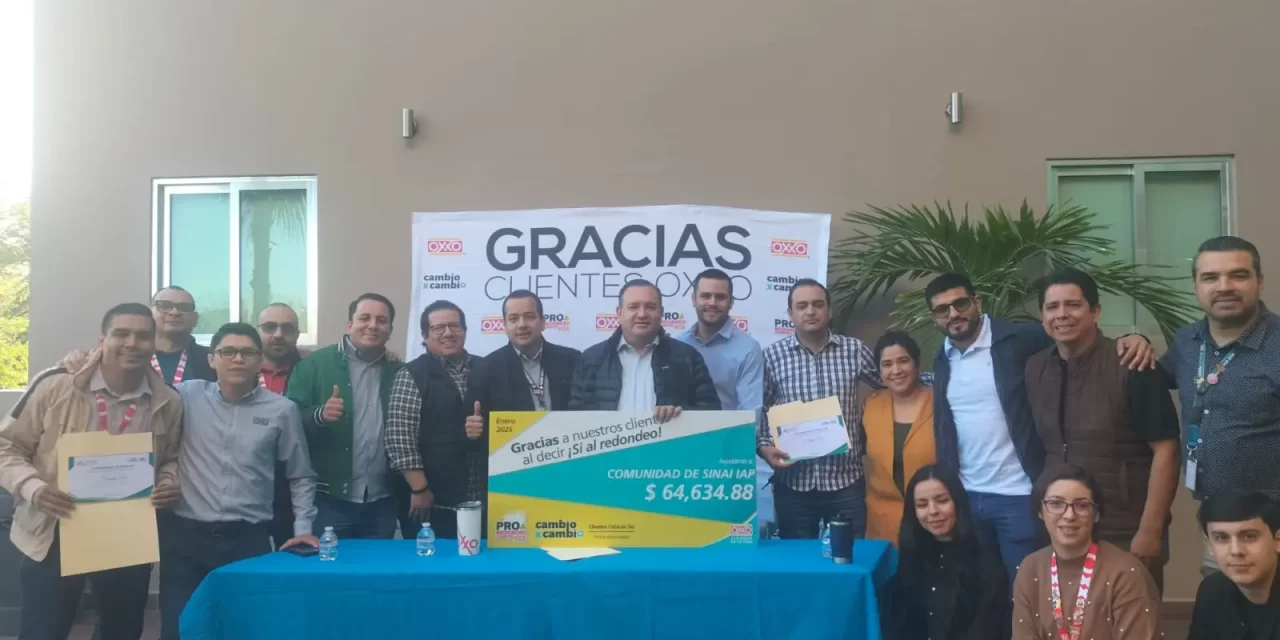 LOS CLIENTES DE OXXO BENEFICIAN A COMUNIDAD DE SINAI CON EL PROGRAMA “REDONDEO CAMBIA POR CAMBIO”