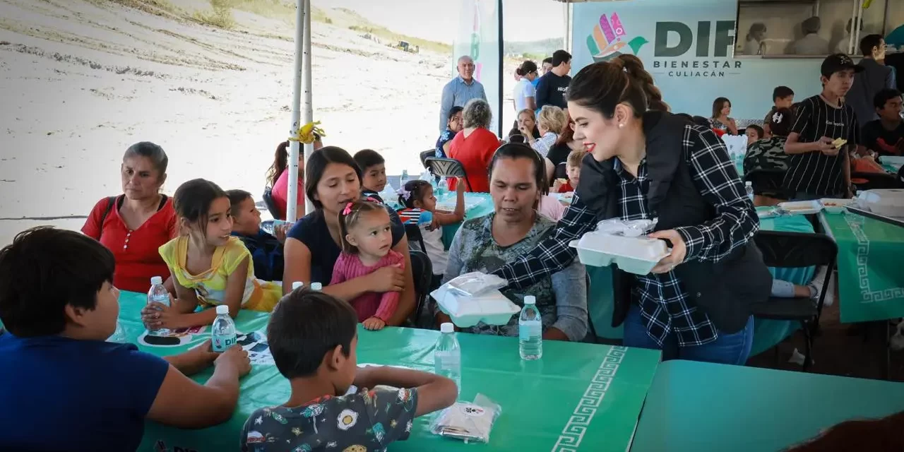 COCINA MÓVIL ALAJIBUA DE DIF CULIACÁN LLEVA ALIMENTO CALIENTE A FAMILIAS DE LA AMPLIACIÓN BICENTENARIO