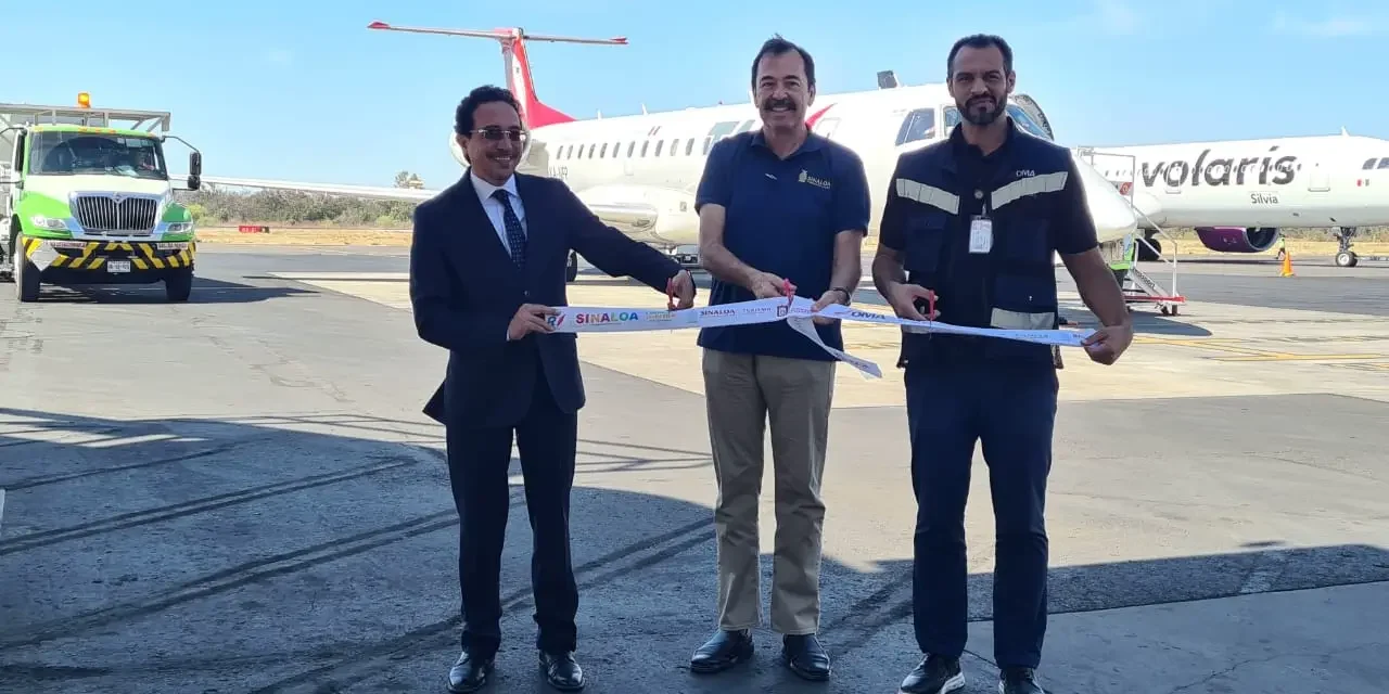 INAUGURAN RUTA AÉREA CULIACÁN-LA PAZ