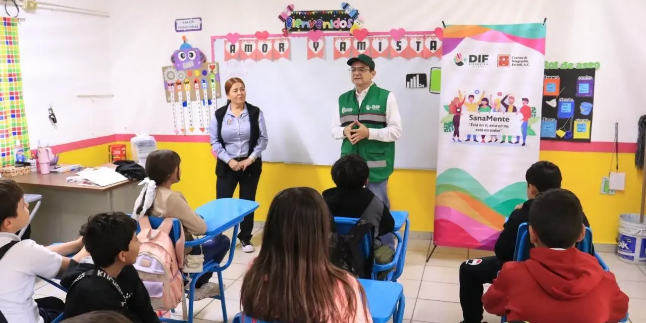 LLEVA DIF BIENESTAR LA CAMPAÑA SANAMENTE A ESTUDIANTES DE LA PRIMARIA DR. MARIANO ROMERO EN LA SINDICATURA DE SANALONA