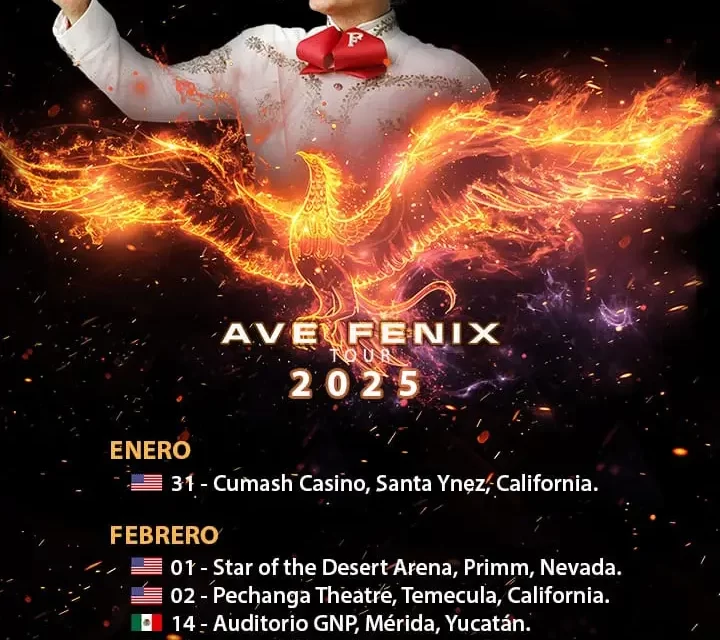 PEDRO FERNÁNDEZ INICIA CON ROTUNDO ÉXITO “AVE FÉNIX TOUR 2025” EN ESTADOS UNIDOS