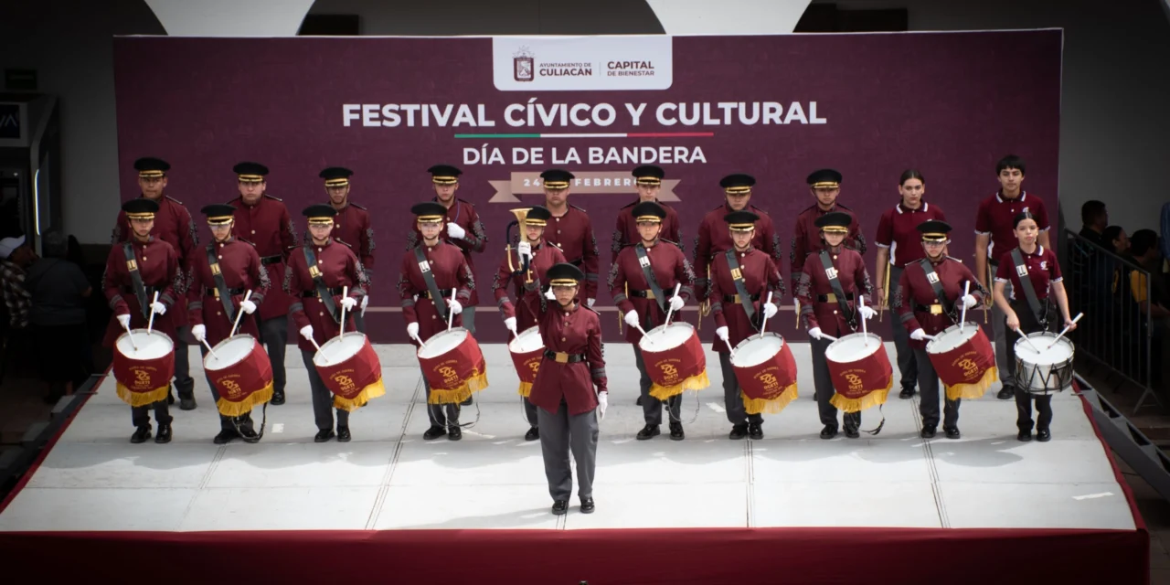 REALIZAN FESTIVAL CULTURAL 24 DE FEBRERO EN CONMEMORACIÓN DEL DÍA DE LA BANDERA