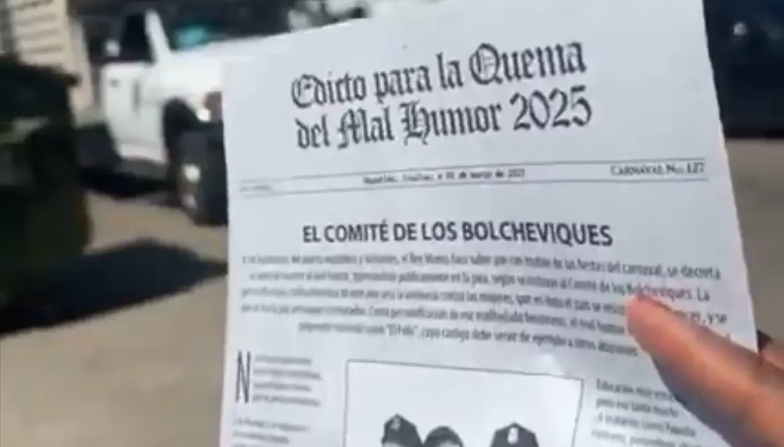 A LA HOGUERA EL FOFO MÁRQUEZ EN LA QUEMA DEL MAL HUMOR