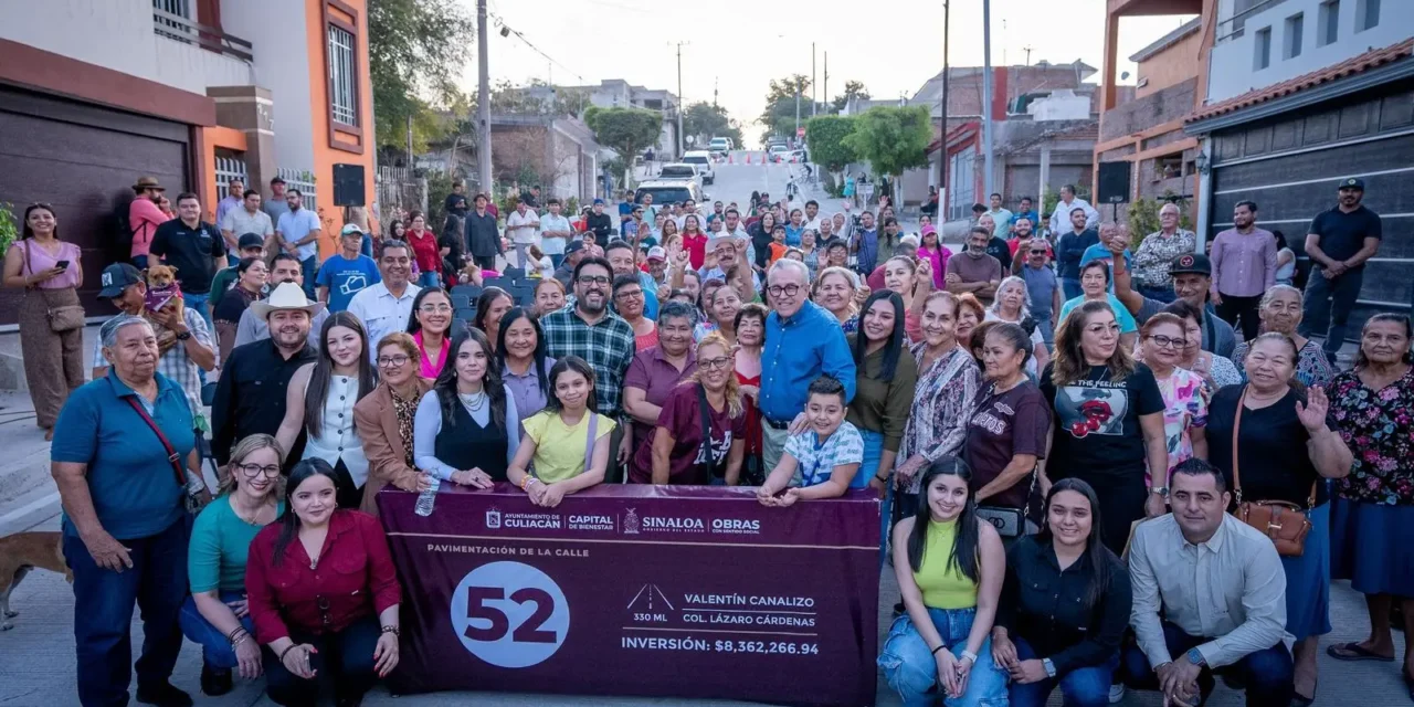 HISTÓRICA PAVIMENTACIÓN EN LA COLONIA LÁZARO CÁRDENAS: COMPROMISO CUMPLIDO ENTRE RUBÉN ROCHA Y JUAN DE DIOS