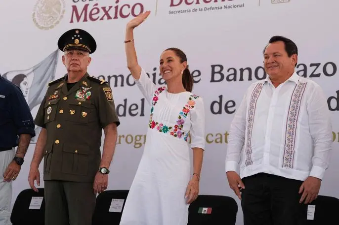 PRESIDENTA DA ARRANQUE A LAS OBRAS DEL TREN DE CARGA DEL TREN MAYA