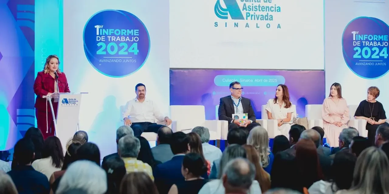 PRESIDE ENEYDA ROCHA RUIZ EL PRIMER INFORME DE LABORES DE LA JUNTA DE ASISTENCIA PRIVADA