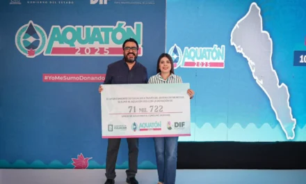 AYUNTAMIENTO Y DIF CULIACÁN SE UNEN AL AQUATÓN 2025 CON HISTÓRICA DONACIÓN DE AGUA