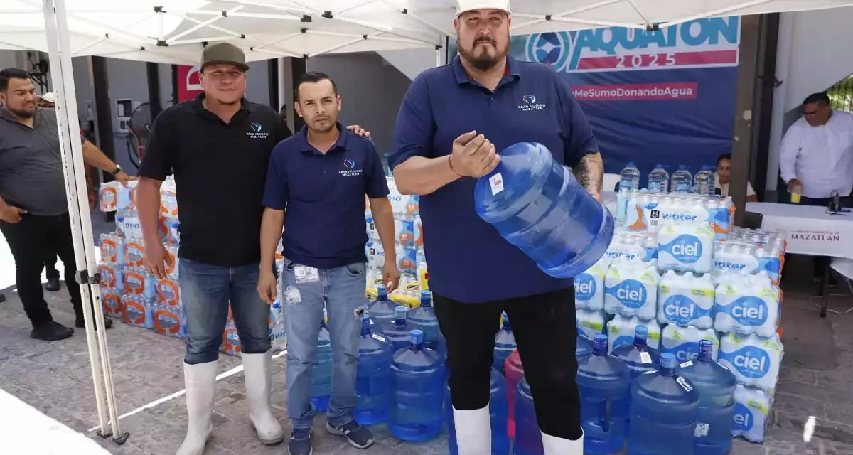 CON MÁS DE 16,000 LITROS DONADOS, CONCLUYE AQUATÓN 2025 EN MAZATLÁN