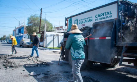 CONTINÚAN LABORES DE BACHEO EN DISTINTOS PUNTOS DE LA CIUDAD PARA MEJORAR LA MOVILIDAD