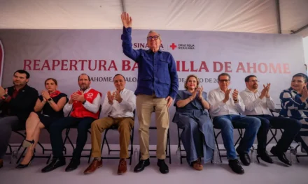 GOBERNADOR ROCHA MOYA REAPERTURA LA BASE DE LA CRUZ ROJA EN VILLA DE AHOME