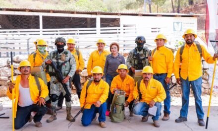 GOBIERNO DE SINALOA DA DE ALTA A BRIGADA CONTRA INCENDIOS FORESTALES EN POTRERILLOS, CONCORDIA: SEBIDES