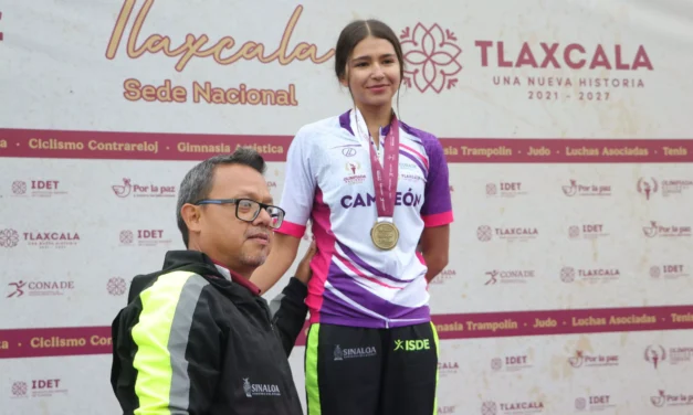 AKARI VALENZUELA Y EQUIPO SINALOENSE BRILLAN EN CICLISMO DE RUTA EN OLIMPIADA NACIONAL