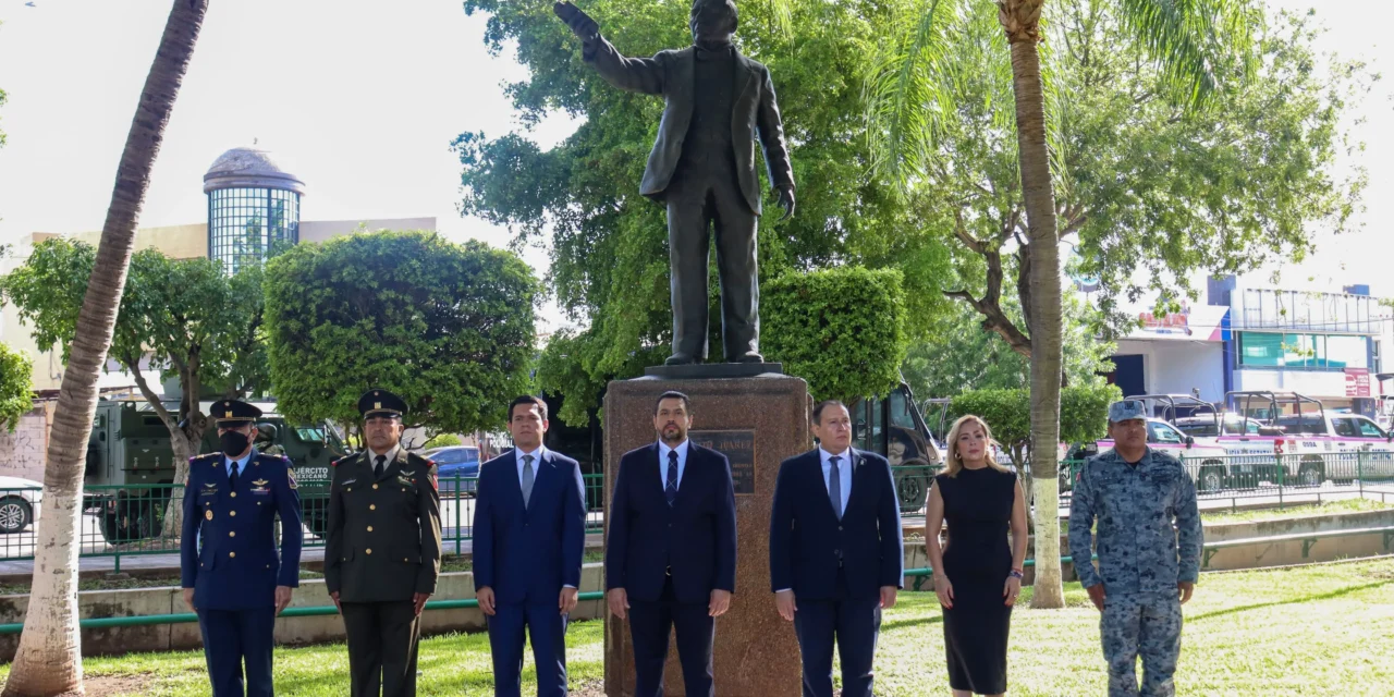 ENCABEZA ISMAEL BELLO ESQUIVEL, 153 ANIVERSARIO LUCTUOSO DE BENITO JUÁREZ