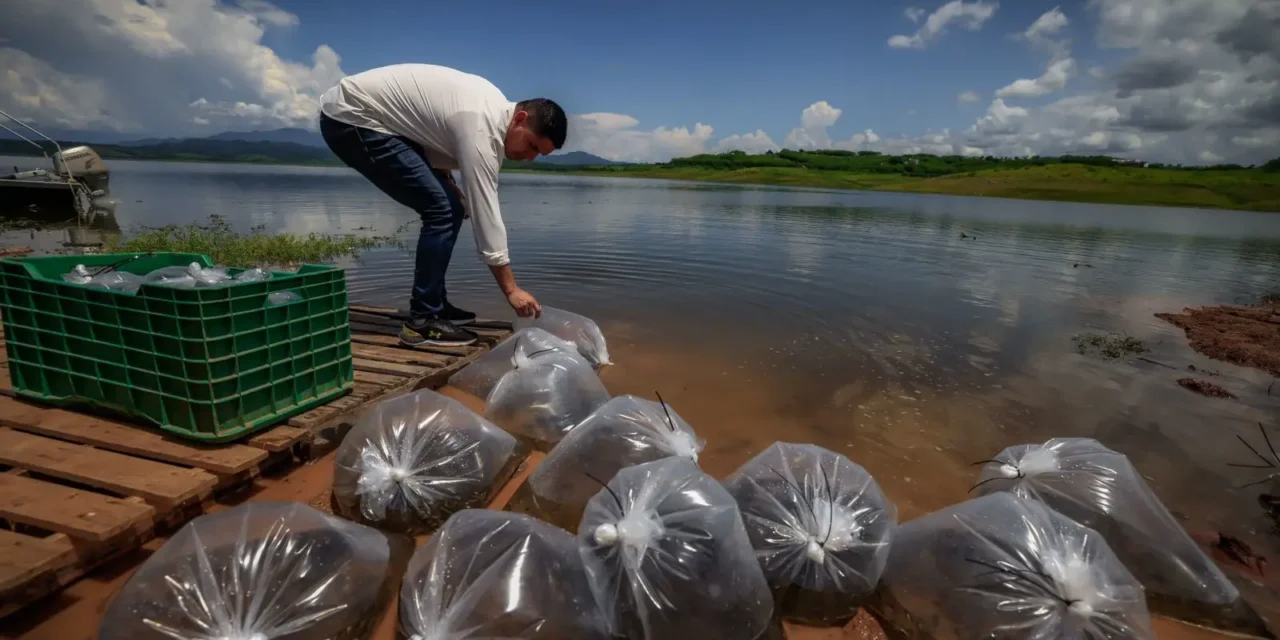 INICIA EL GOBERNADOR ROCHA CON LA SIEMBRA DE ALEVINES EN LA PRESA SANALONA Y 13 EMBALSES MÁS DE CULIACÁN