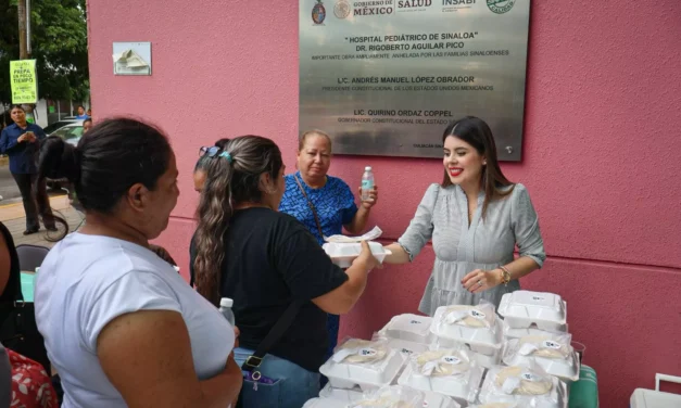 ALIMENTO CALIENTE Y UN APAPACHO AL CORAZÓN LLEGAN A FAMILIAS EN EL HOSPITAL PEDIÁTRICO A TRAVÉS DE ALAJIBUA DEL DIF CULIACÁN