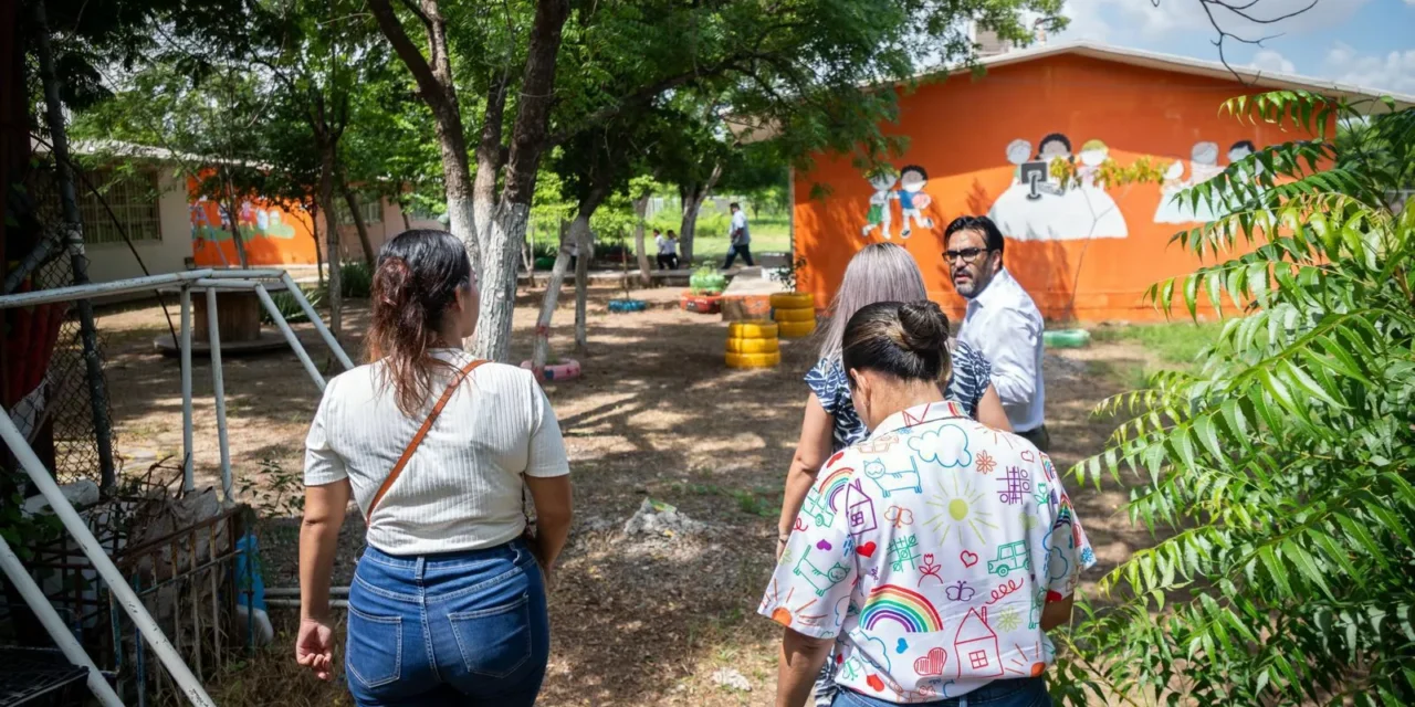 JUAN DE DIOS GÁMEZ SE COMPROMETE A MEJORAR PLANTELES EDUCATIVOS EN CAMPESINA EL BARRIO