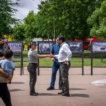 JUAN DE DIOS GÁMEZ SUPERVISA OBRAS DEL «SENDERO SEGURO» EN EL BULEVAR AGRICULTORES