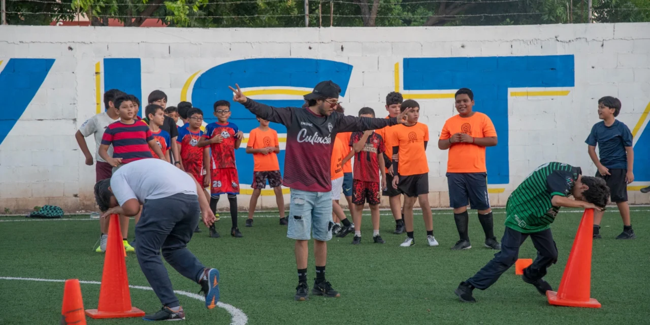 NIÑAS Y NIÑOS DISFRUTAN LA JORNADA DEPORTIVA DEL IMDEC EN LA COLONIA CHULAVISTA
