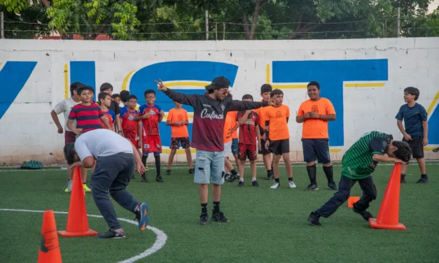 NIÑAS Y NIÑOS DISFRUTAN LA JORNADA DEPORTIVA DEL IMDEC EN LA COLONIA CHULAVISTA