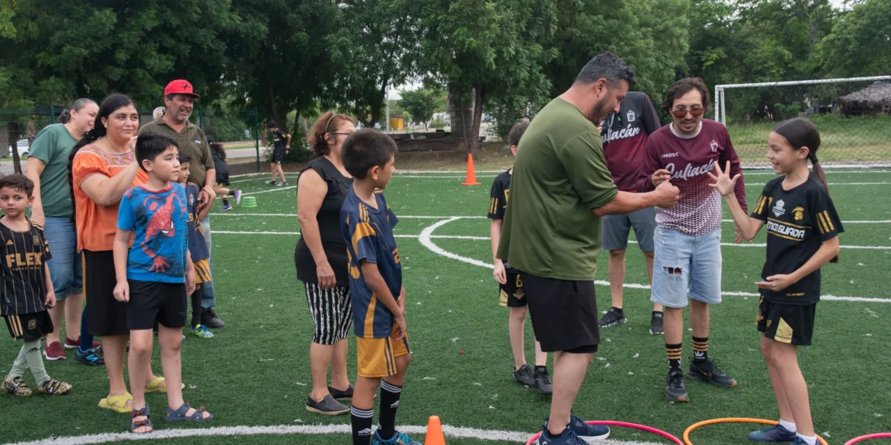 NIÑAS Y NIÑOS DISFRUTAN JORNADA DEPORTIVA DEL IMDEC EN EL SECTOR LOS ÁNGELES